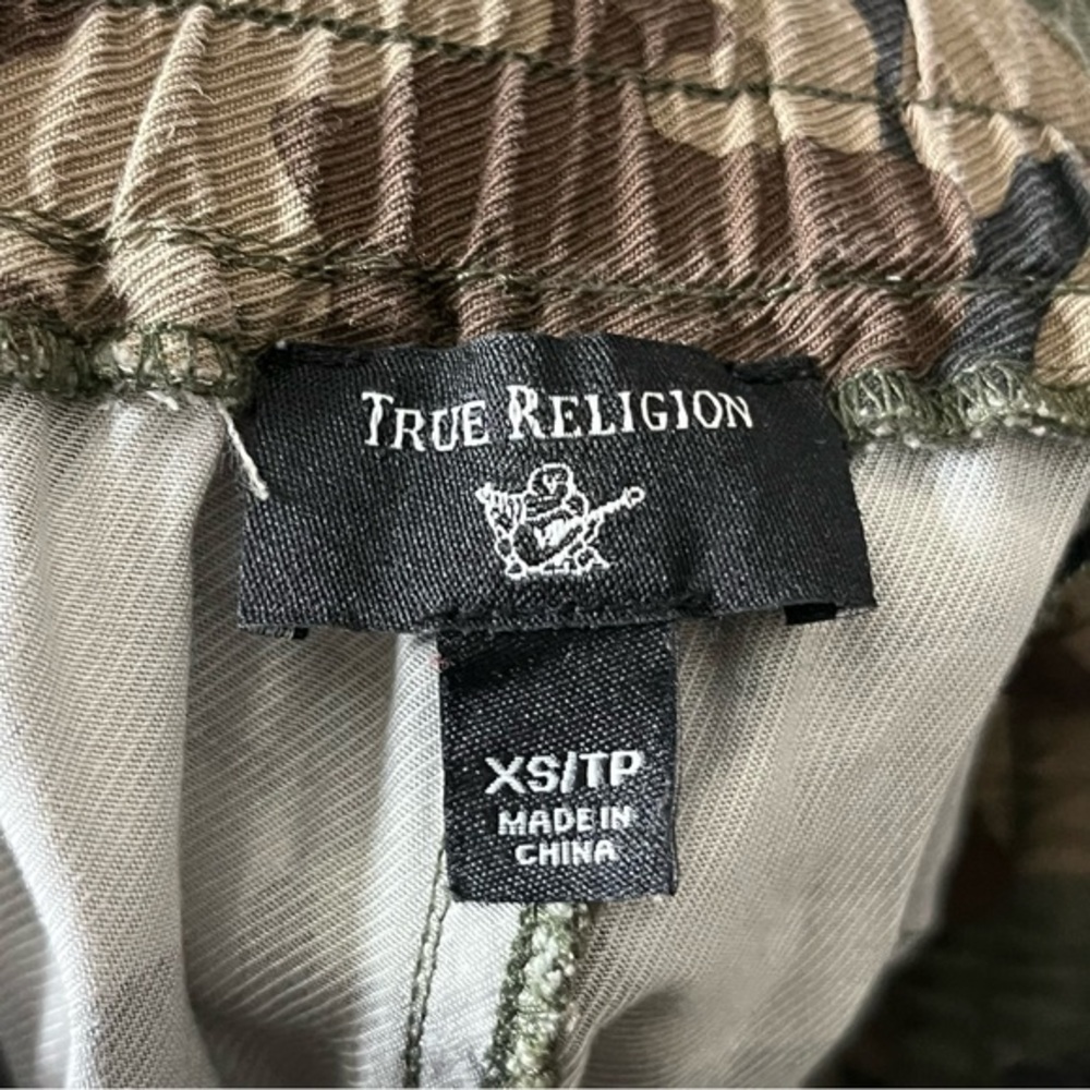 True Religion Camo Rolled Jogger Women's XS Camouflage Drawstring Hem‎ - Picture 12 of 14